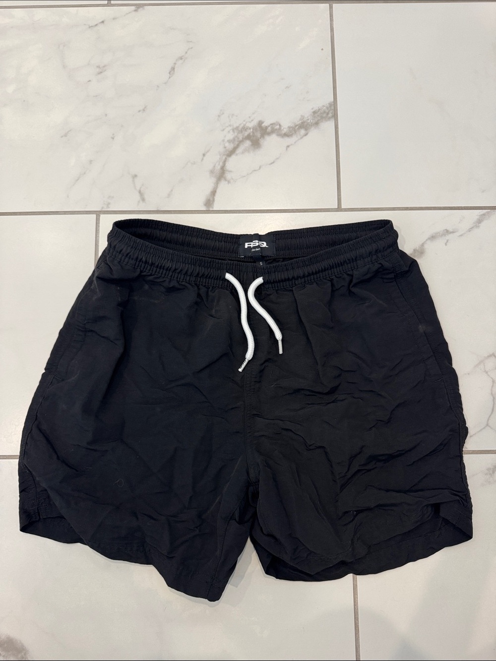 RSQ Black Drawstring Athletic Shorts